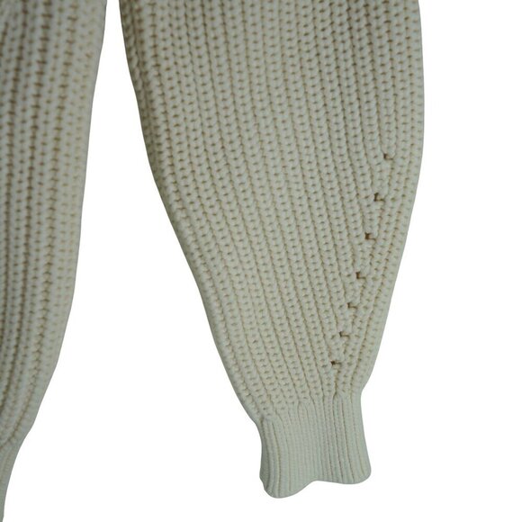 Everlane‎ Womens Chunky Cable Knit Sweater Ivory Pullover M - Picture 8 of 9